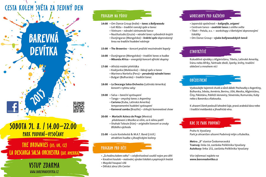 Мультикультурный фестиваль Barevná devítka 2013
